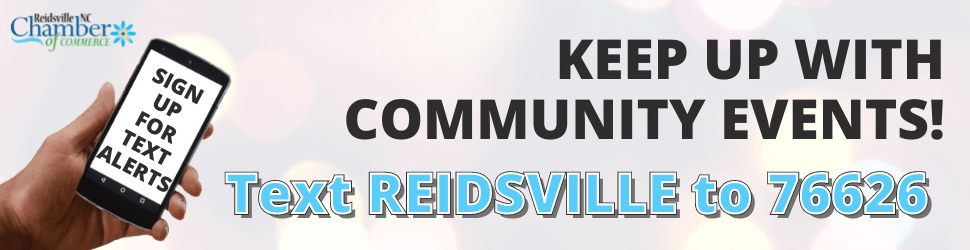 Community events texting banner