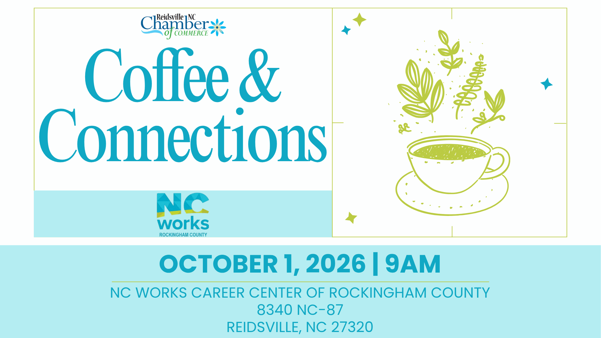 2026 Coffee &amp; Connections October