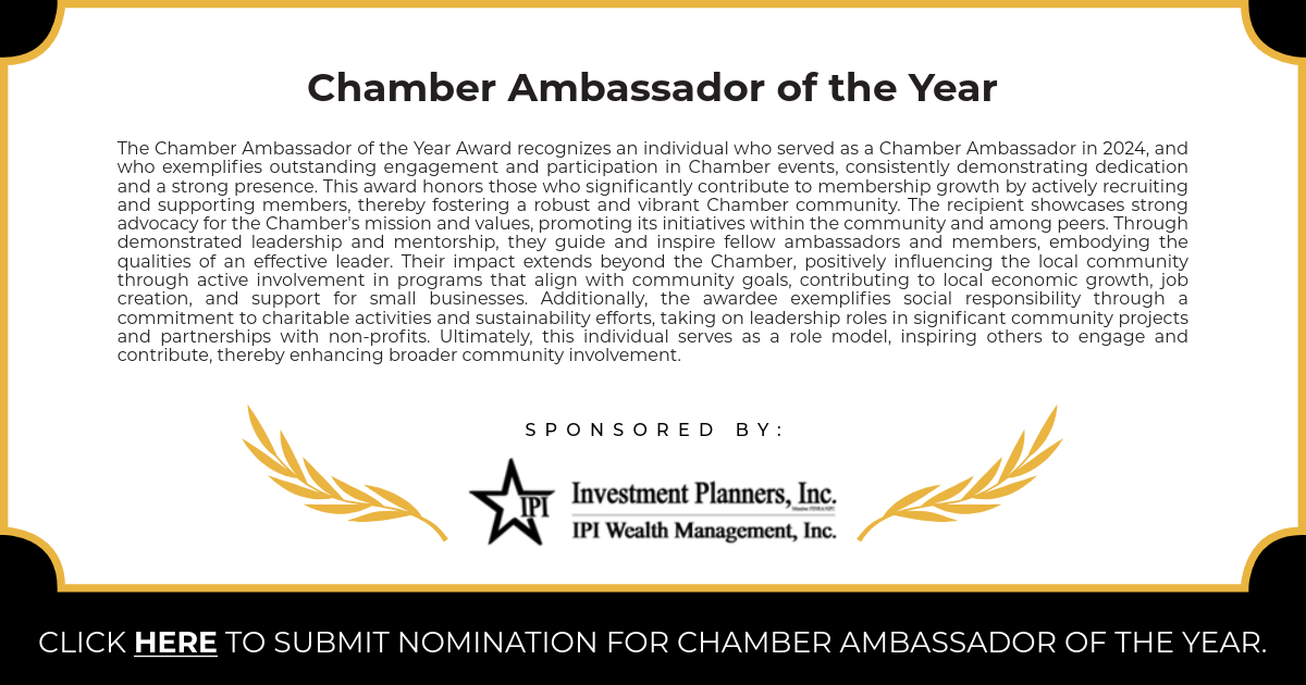 Chamber Awards Webpage Section Ambassador