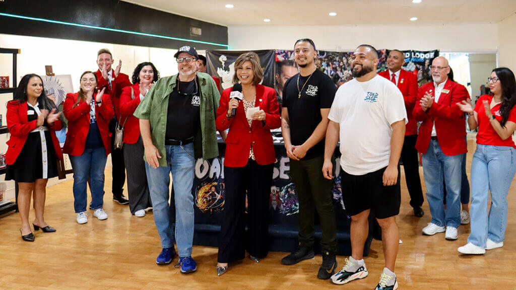 People attending an event of the Greater Chamber of Harlingen, reflecting the Harlingen TX business-friendly environment and strong local business community.