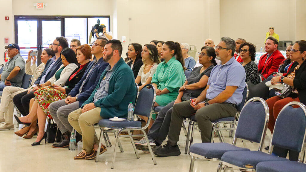 Chamber event with the Harlingen community of business owners coming together to network and support local business.
