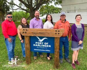 Local professionals gather at a Greater Chamber of Harlingen event, showing the economic impact of Harlingen business community through engagement.