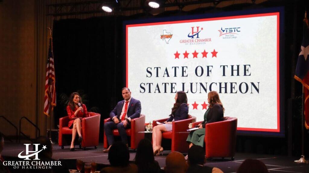 State of the State Luncheon with UTRGV, TSTC, and local legislators sharing community and state updates in Harlingen.