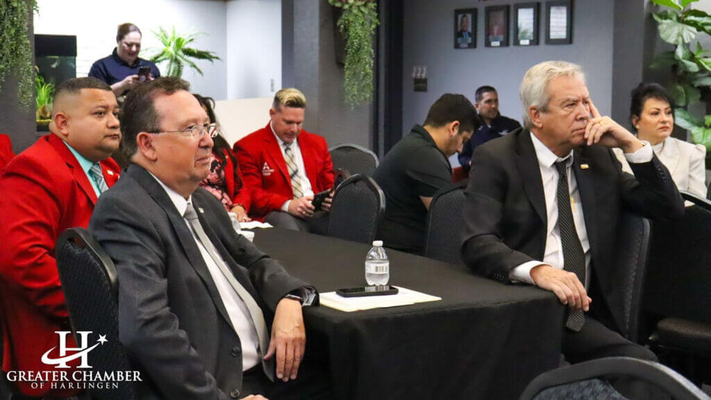 Guests during a Chamber breakfast meeting.