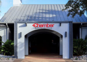 The Greater Chamber of Harlingen building, inviting businesses to explore Harlingen retail and office space for lease with professional facilities and steady community visibility.