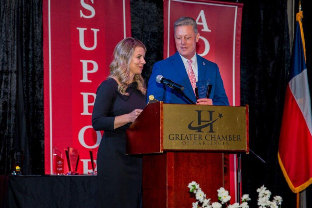 Award presenters at the Greater Chamber of Harlingen Noche de Gala.