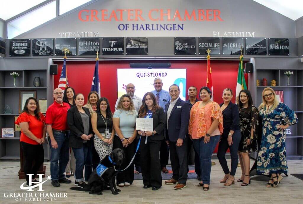 Local business owners networking at a Greater Chamber of Harlingen event to strengthen community connections and shared prosperity.