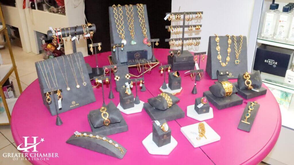 Shop for jewelry at Luxe.boutique, a local women-owned boutique and Greater Chamber of Harlingen member