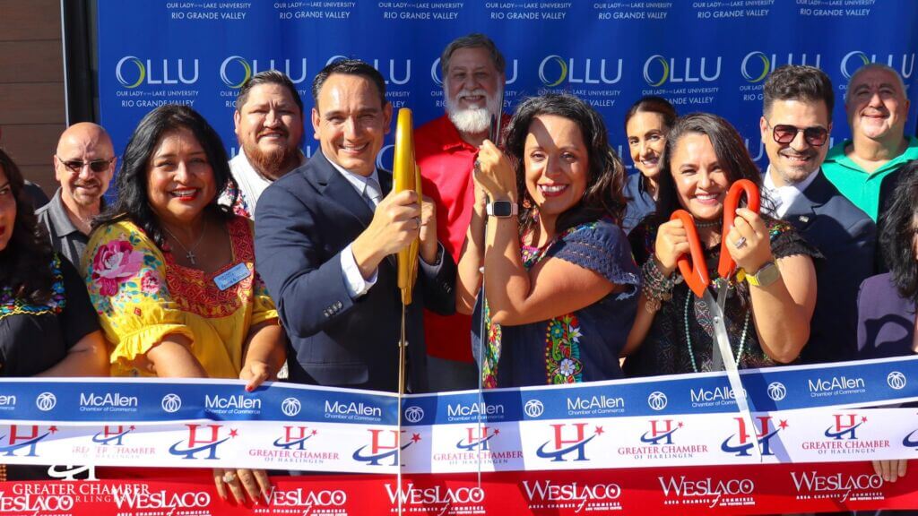 The Greater Chamber of Harlingen, Weslaco Chamber, and McAllen Chamber celebrate 15 years of OLLU RGV, Our Lady of the Lake University in the Rio Grande Valley.