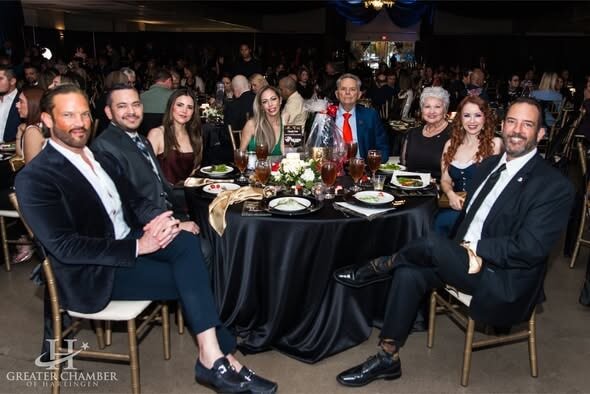 members of the Greater Chamber of Harlingen business community at the Noche de Gala 2025