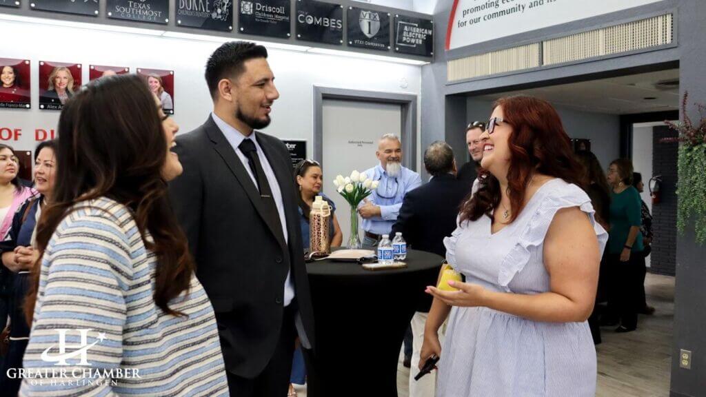 Greater Chamber of Harlingen staff engaging with local business owners to provide guidance, advocacy, and development support