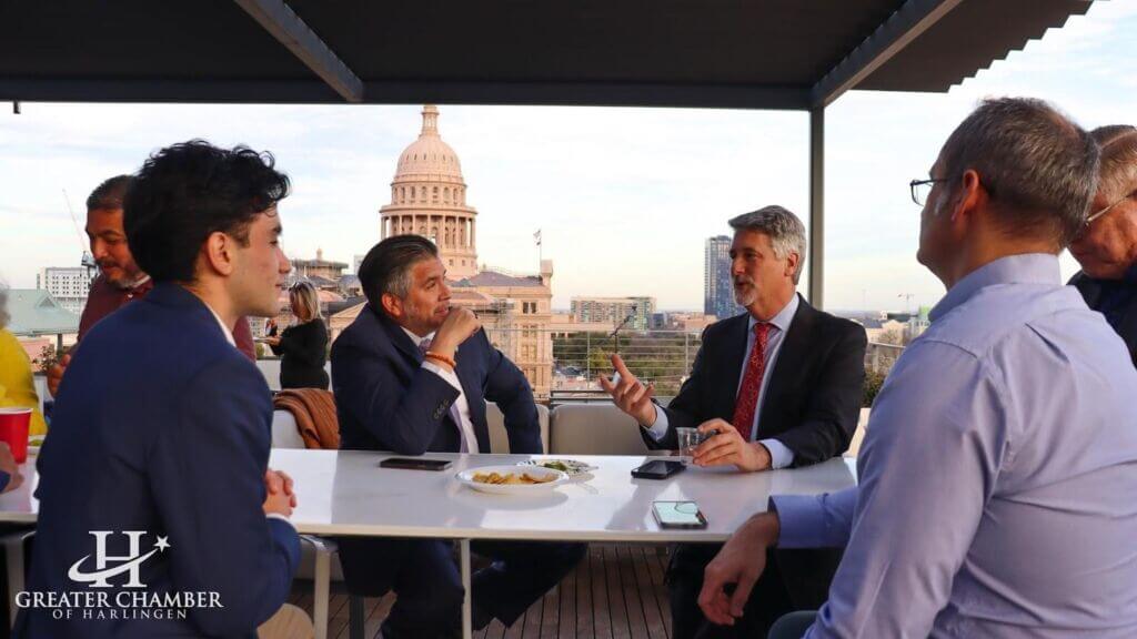 Greater Chamber of Harlingen staff engaging with local business owners to foster community, connection, and credibility.