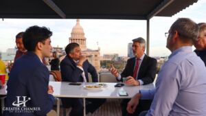 Greater Chamber of Harlingen staff engaging with local business owners to foster community, connection, and credibility.