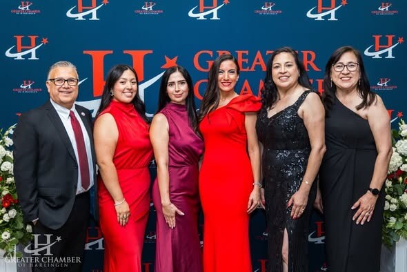 Greater Chamber of Harlingen leadership and guests at the Noche de Gala celebration, reflecting community pride and strong local business support in Harlingen, Texas