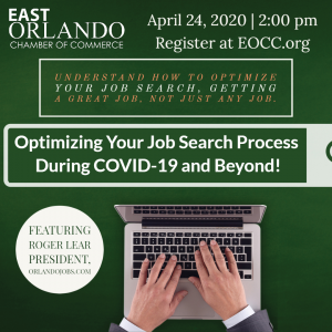 Optimizing Your Job Search Process During COVID-19 and Beyond! Ad