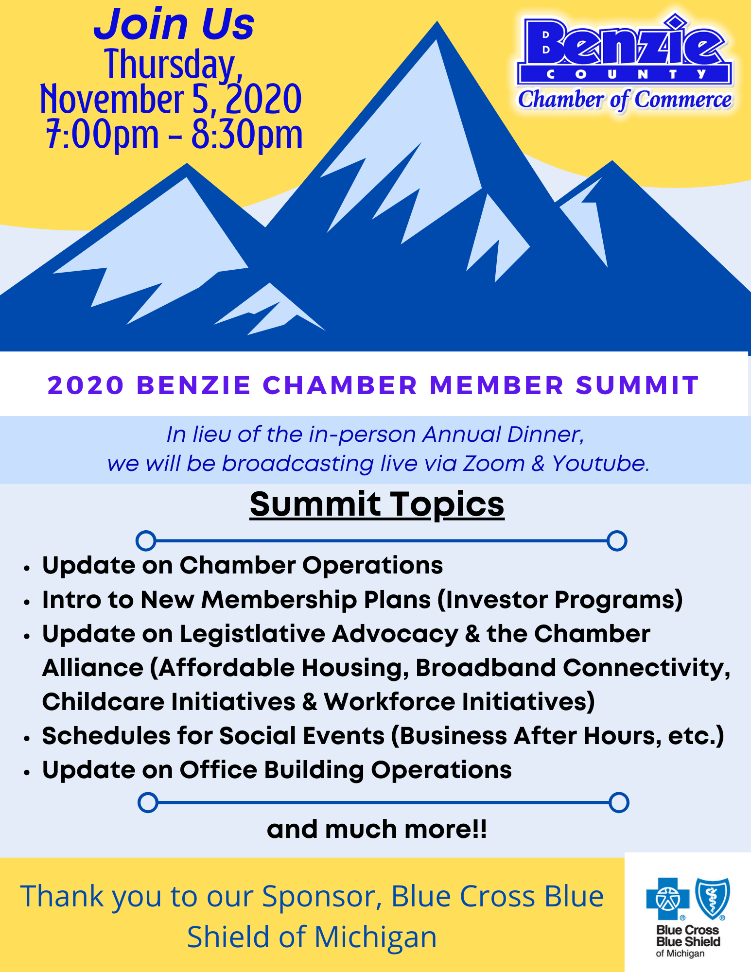 Benzie Chamber Member Summit 2020.BCBS