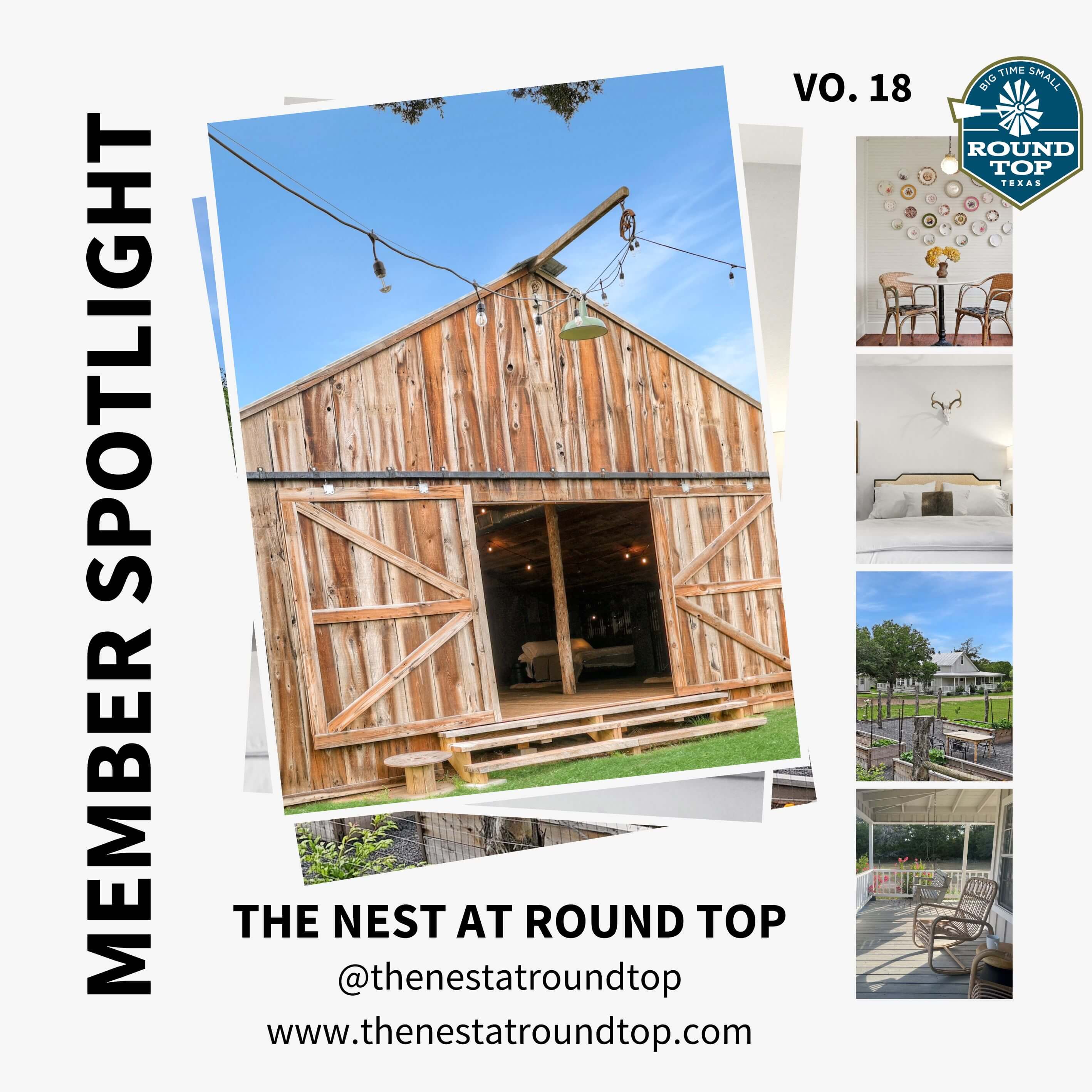 Member Spotlight Social Square_Vo.18 The Nest at Round Top