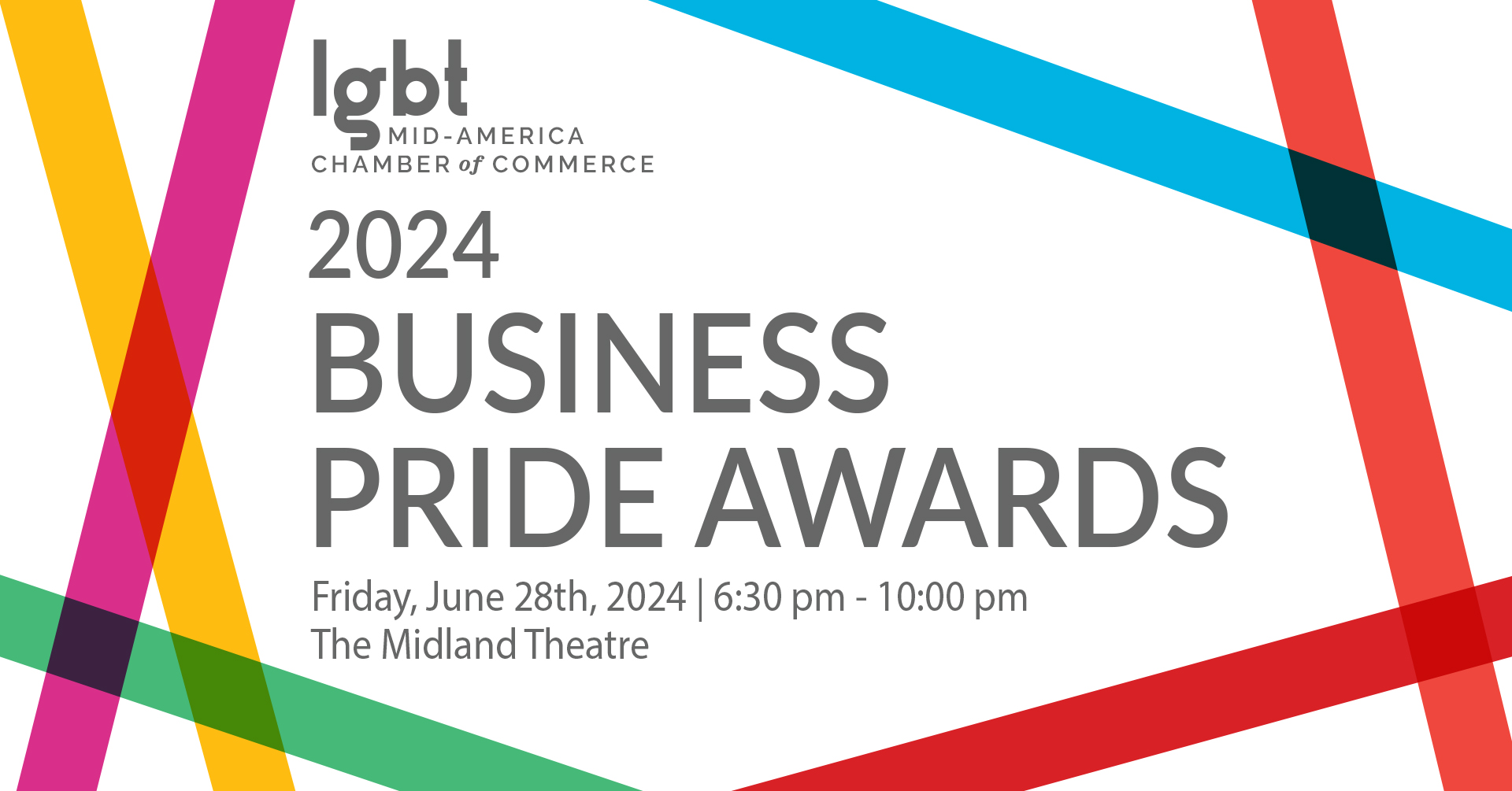 2024 Business Pride Awards facebook event cover