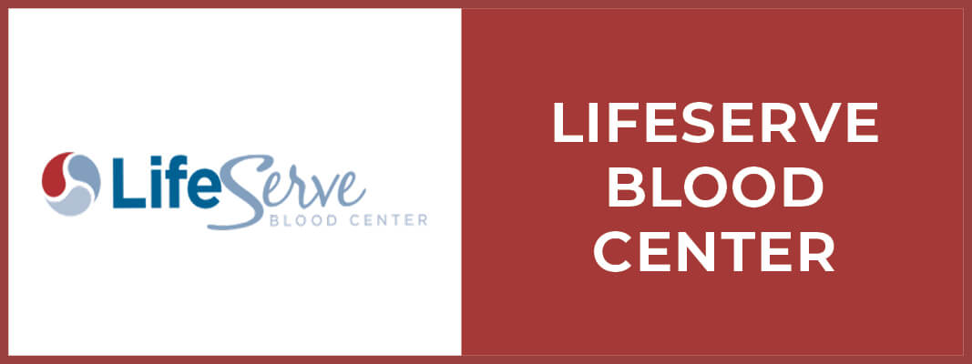 Lifeserve Blood Center button
