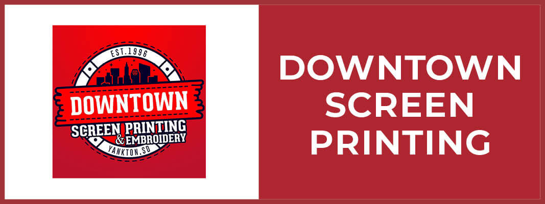Downtown Screen Printing button Downtown Screen Printing button
