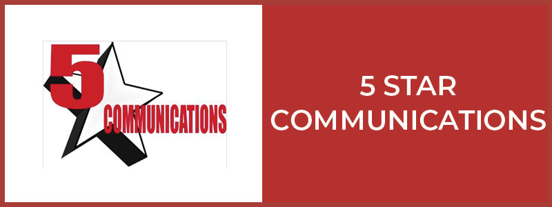 5 Star Communications button 5 Star Communications button