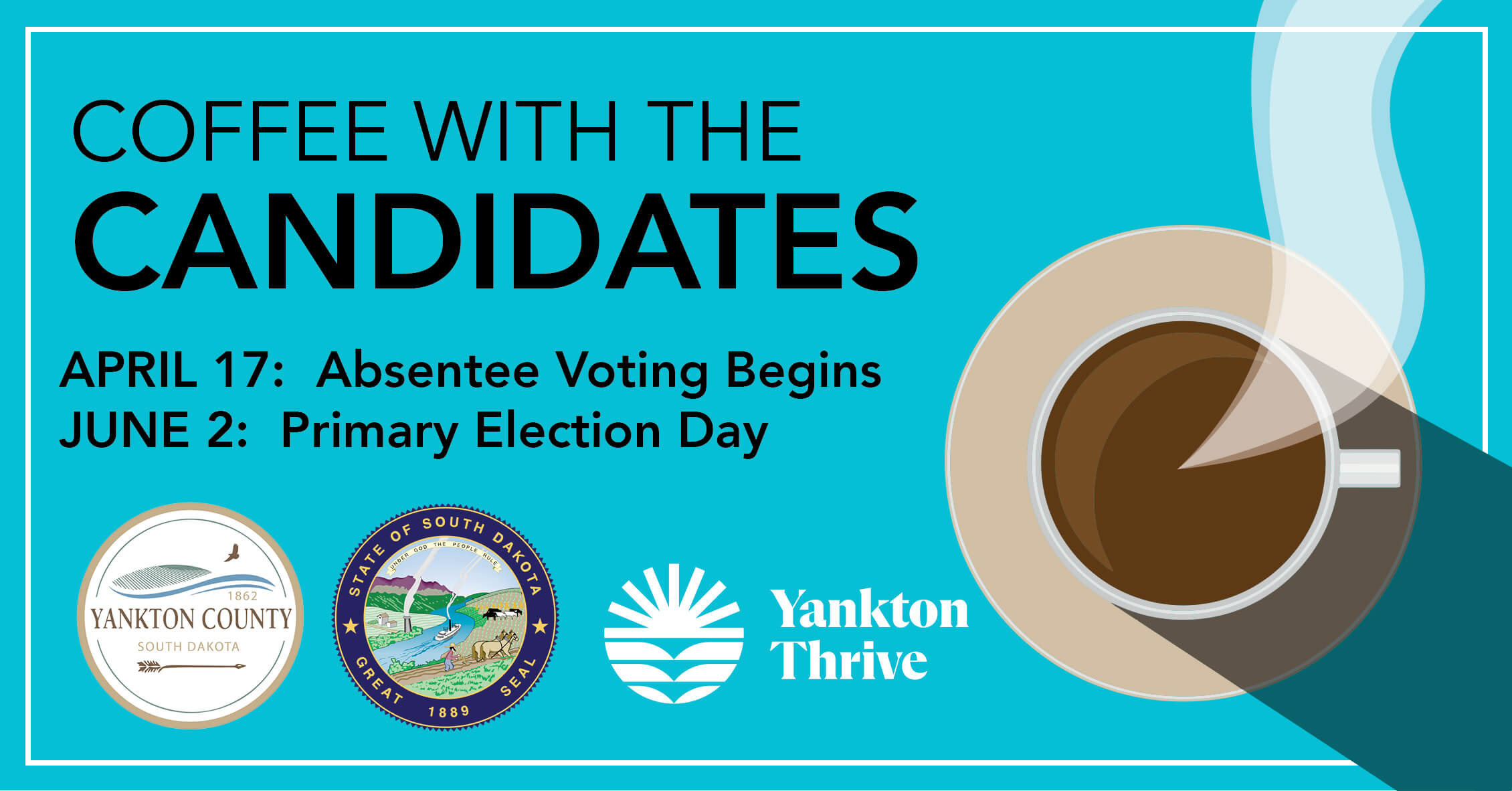 Coffee with the candidates 2026 graphic