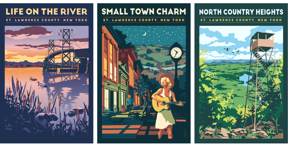 Locally Designed Artwork by Lionheart Graphics in Partnership with the St. Lawrence County Tourism Office