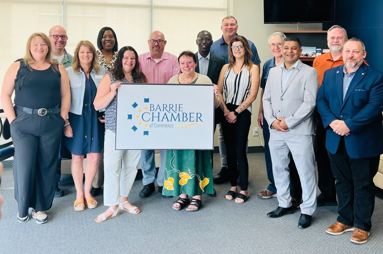 Barrie Chamber Board of Directors 2024/2025
From left to right: Leah Smith-Size - Director, Rob Galloway - Director, Barbara White - Director, Karen Johnson - Director, Sarah Dobson - Second VP, Rob Newman - Secretary, Patricia Dent - Director, Patrick Harriott-Stewart - Director, Mayor Alex Nuttall, Julie Claire - Director, Rychard Lardner - Past President, Salim Bardai - President, Bruce MacGillivray - First VP, Paul Markle - Executive Director. Not pictured: Andrew Gubbels - Treasurer, Teena Sauve - Director