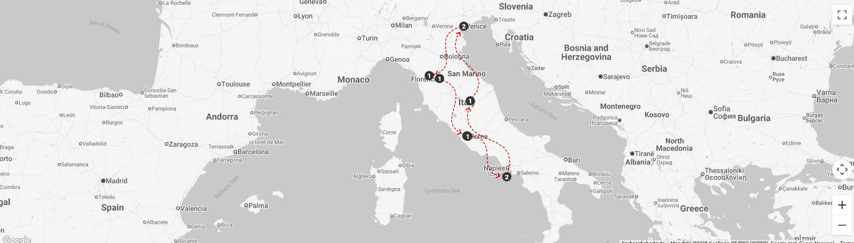 Barrie Chamber Travel Italy June 2026 Map