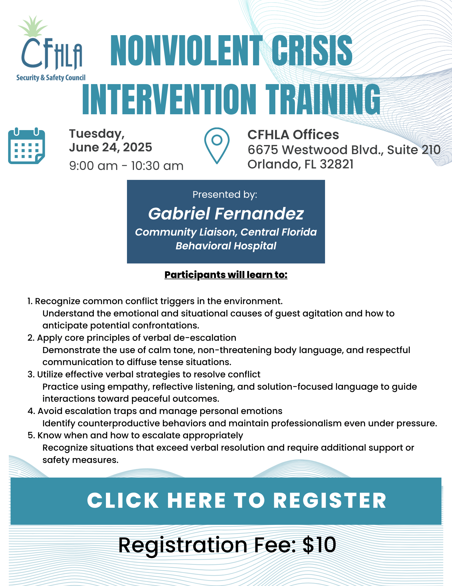 Nonvoilent crisis intervention