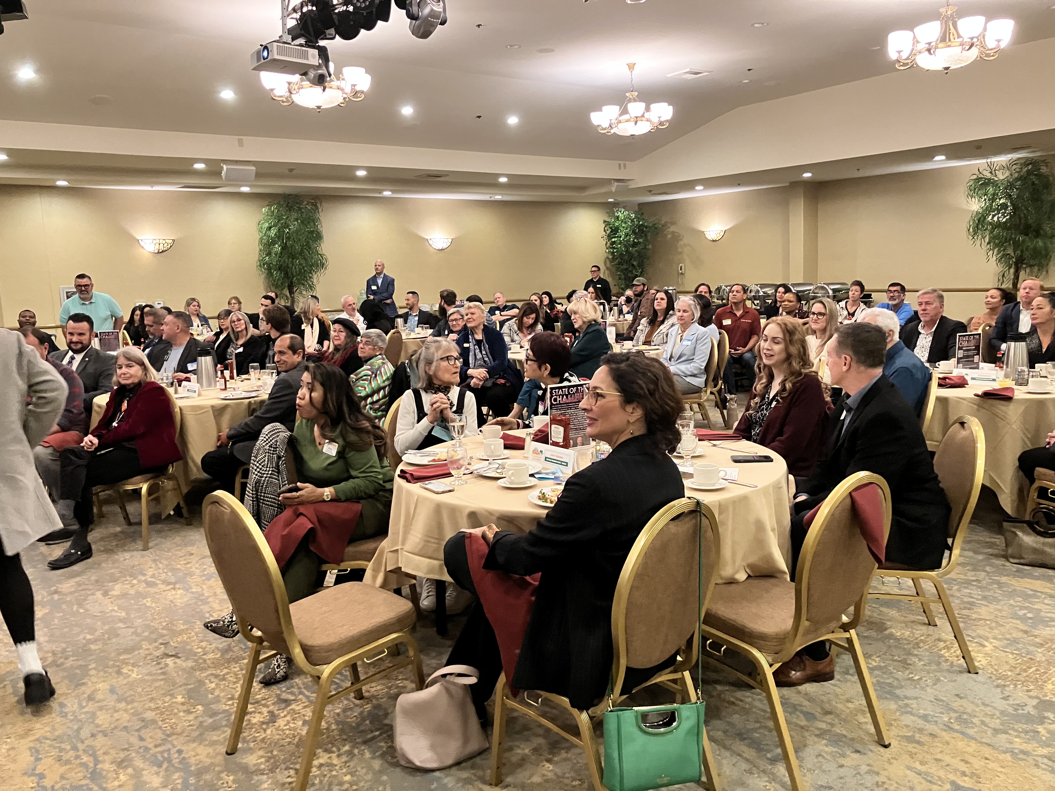 Claremont Chamber of Commerce Business Over Breakfast crowd