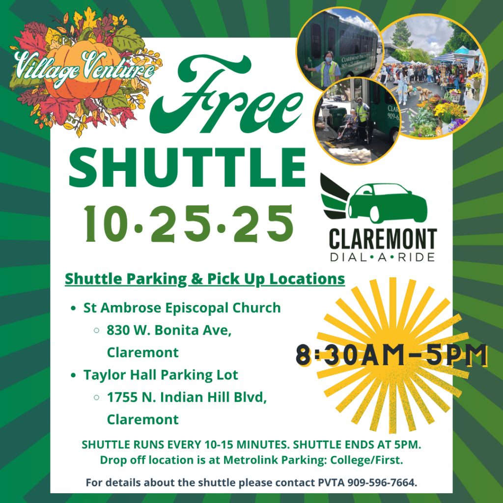 ShuttleVV25Info Free Shuttle Village Venture Arts and Crafts Festival