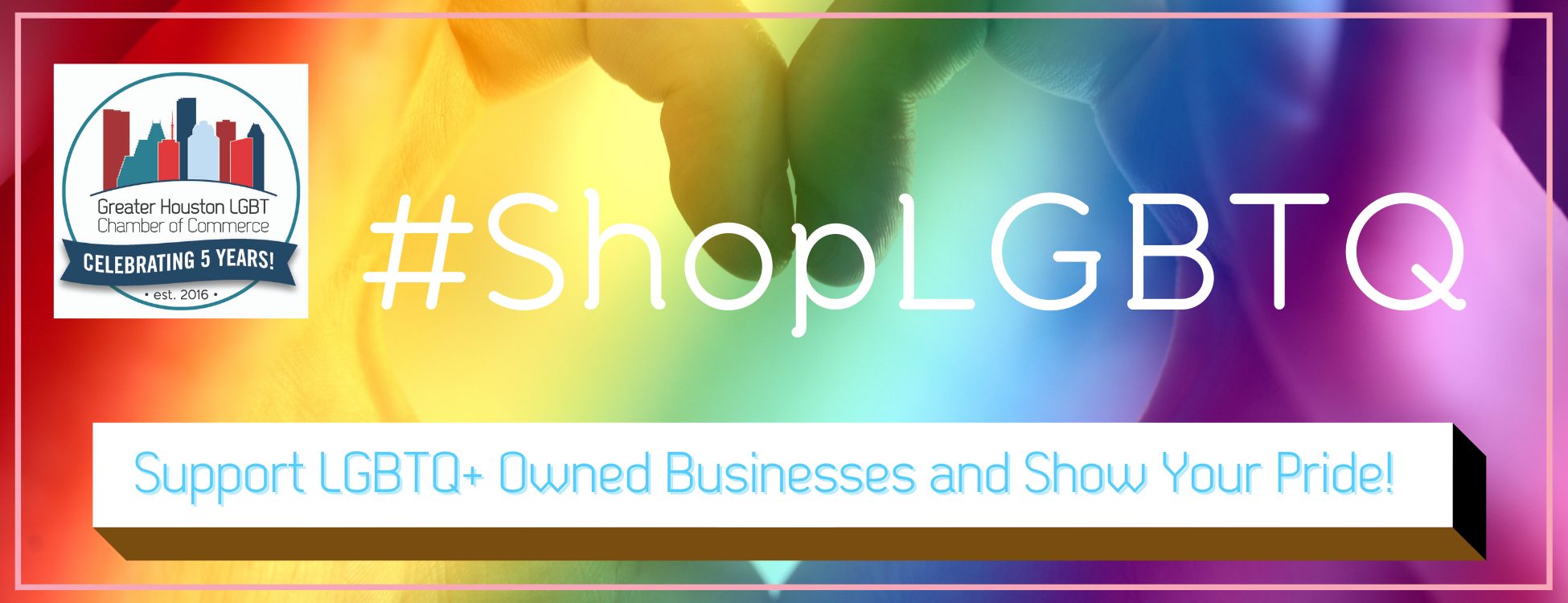 #ShopLGBTQ 5 year Logo - Webpage Header