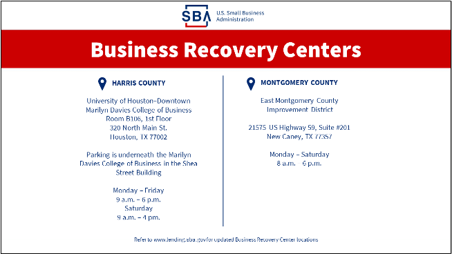 Business Disaster Recovery Centers