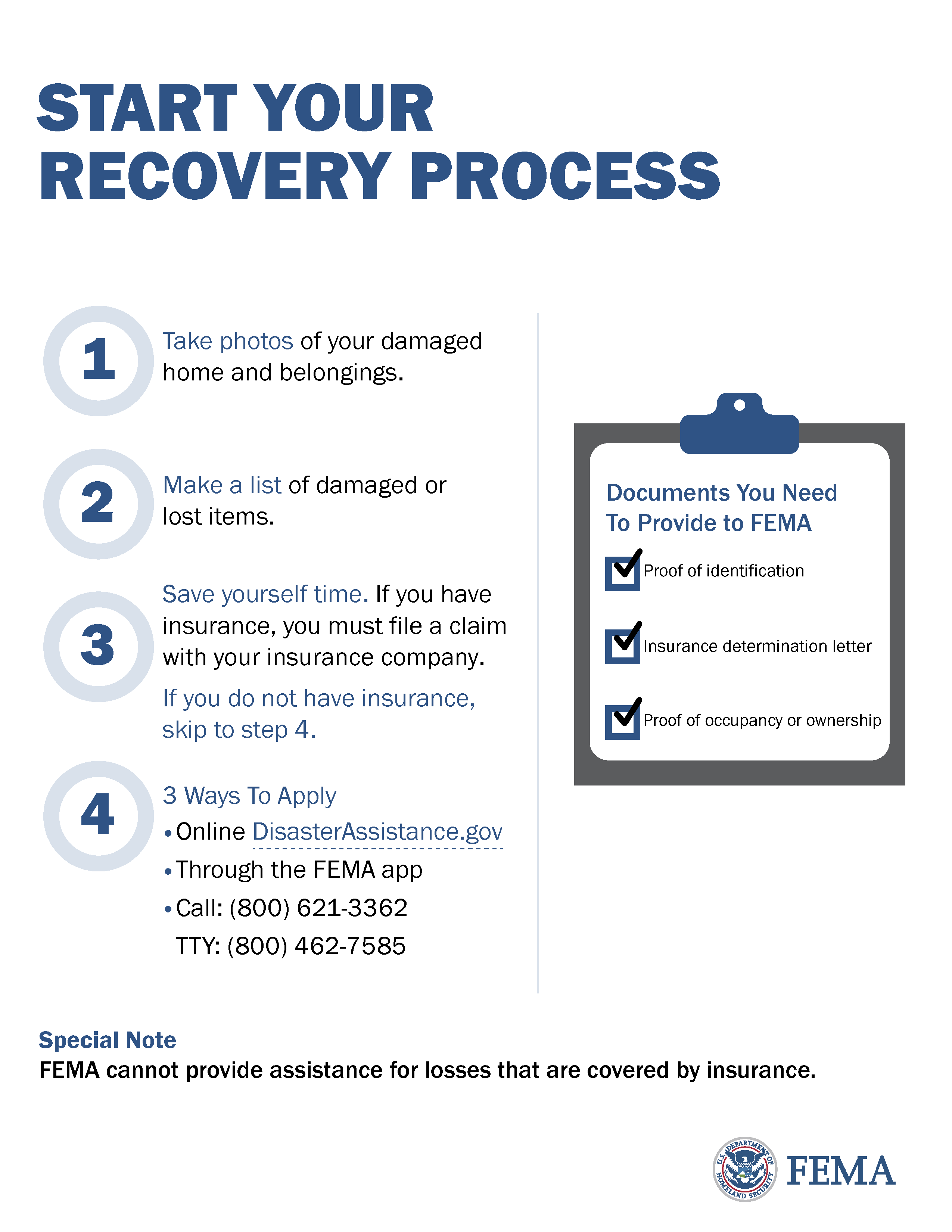 FEMA English-Start-Your-Recovery-Process