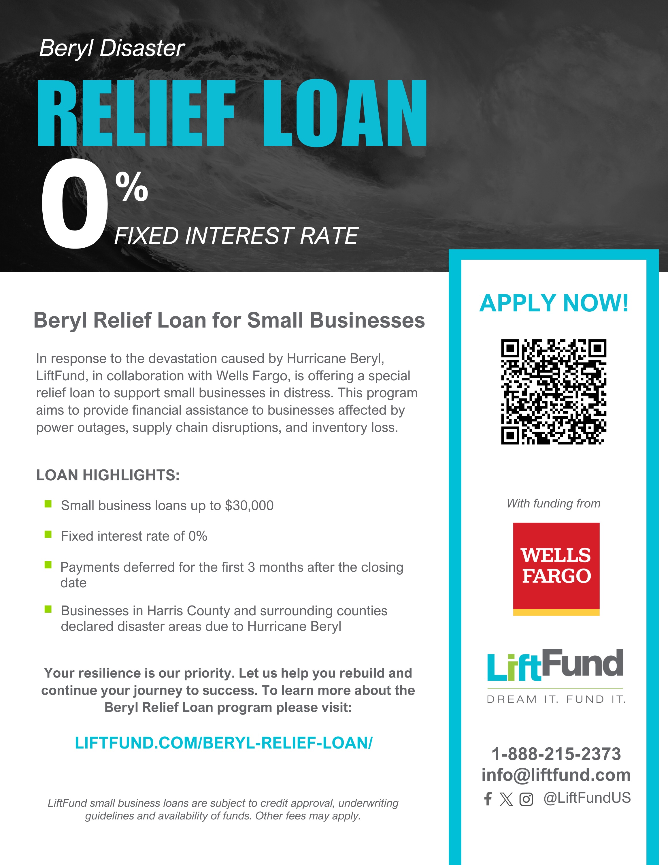 FLYER: Beryl Relief Loan program - FLYER : Beryl relief