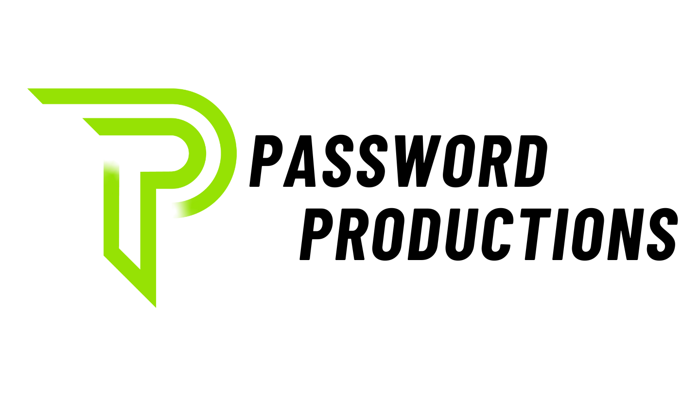 Password Productions Logo Black Text