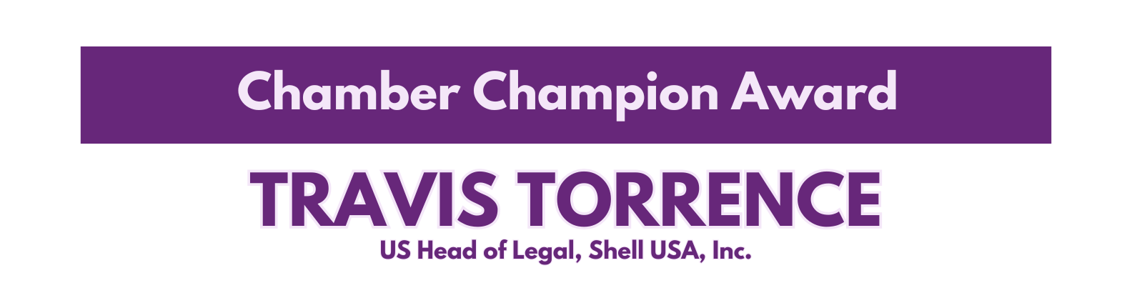 Chamber Champion Travis Torrence