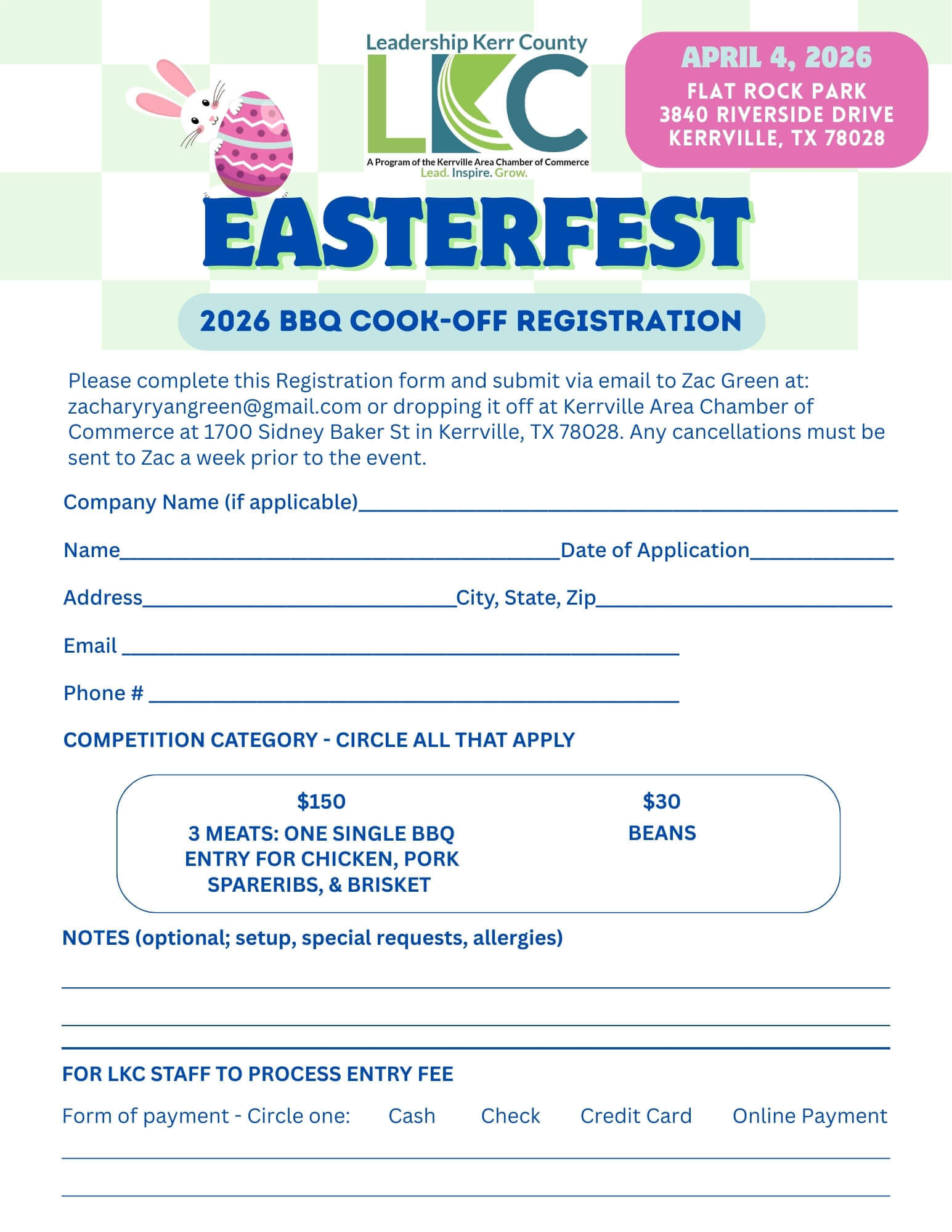 BBQ Registration