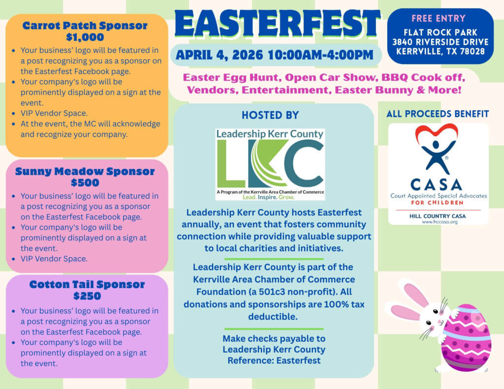 Easterfest Sponsors page 1