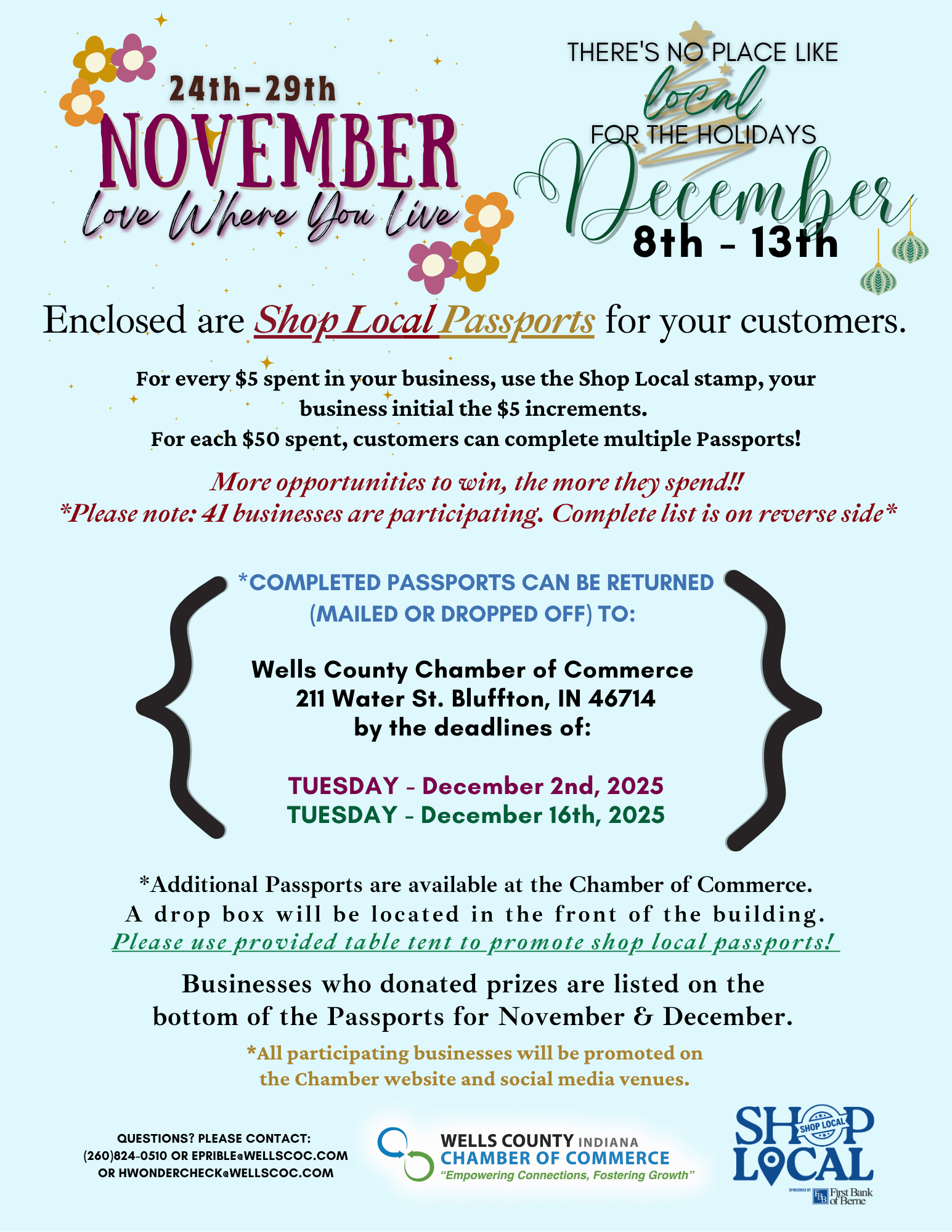 2025 Shop Local Passport Directions 2025 Shop Local Passport Directions