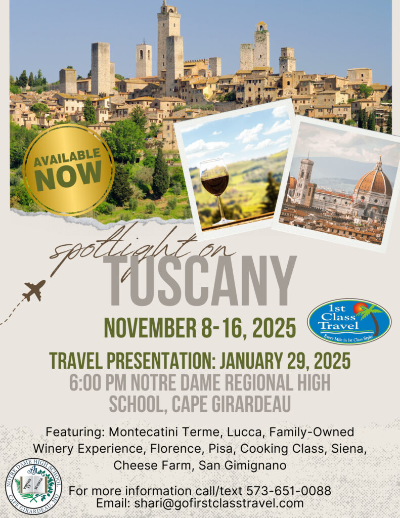 ND Tuscany Travel Presentation Flyer