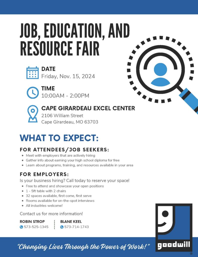 Job Education and Resource Fair Flyer (2)