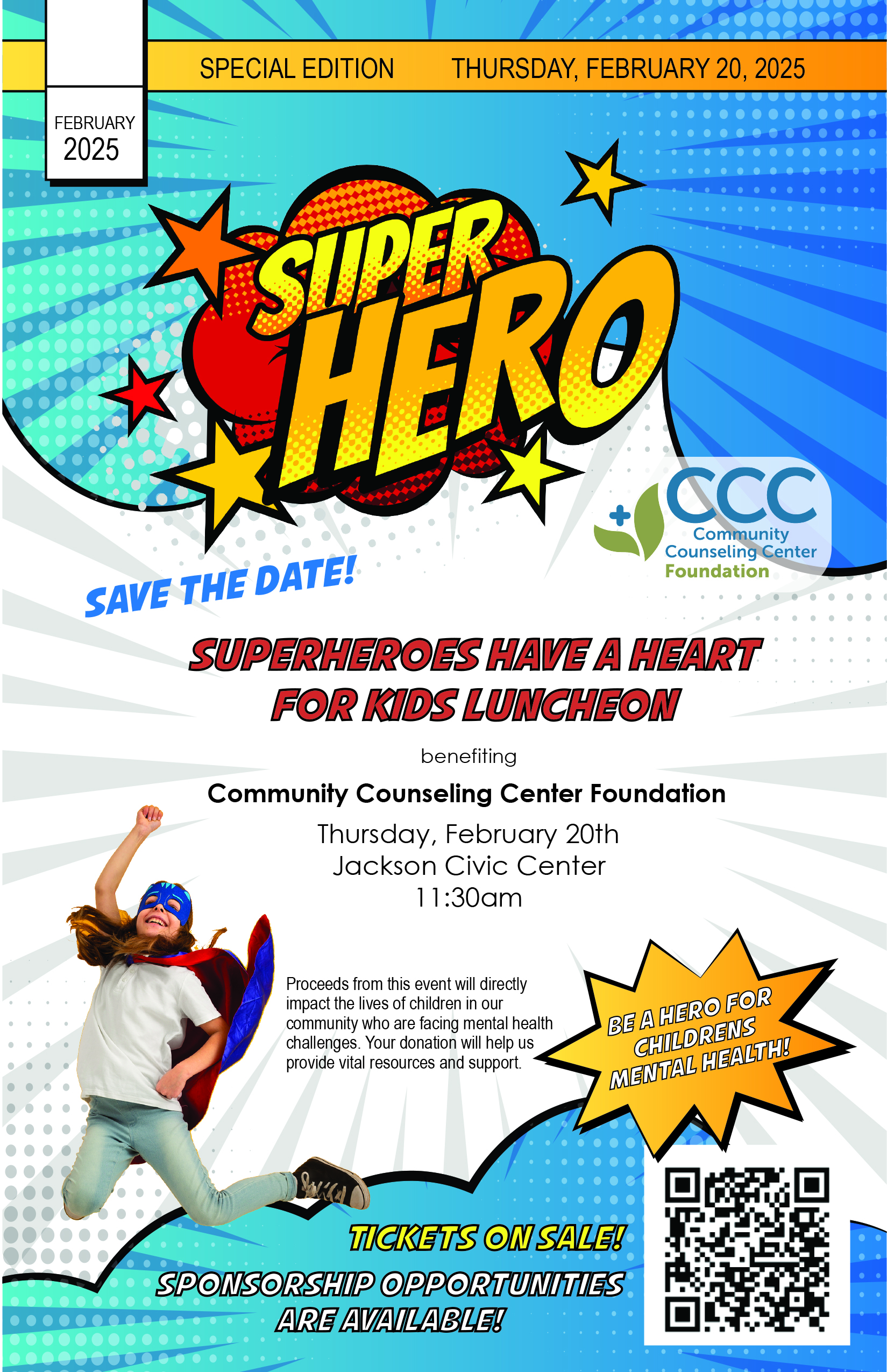 Superheroes Flyer - Save the Date