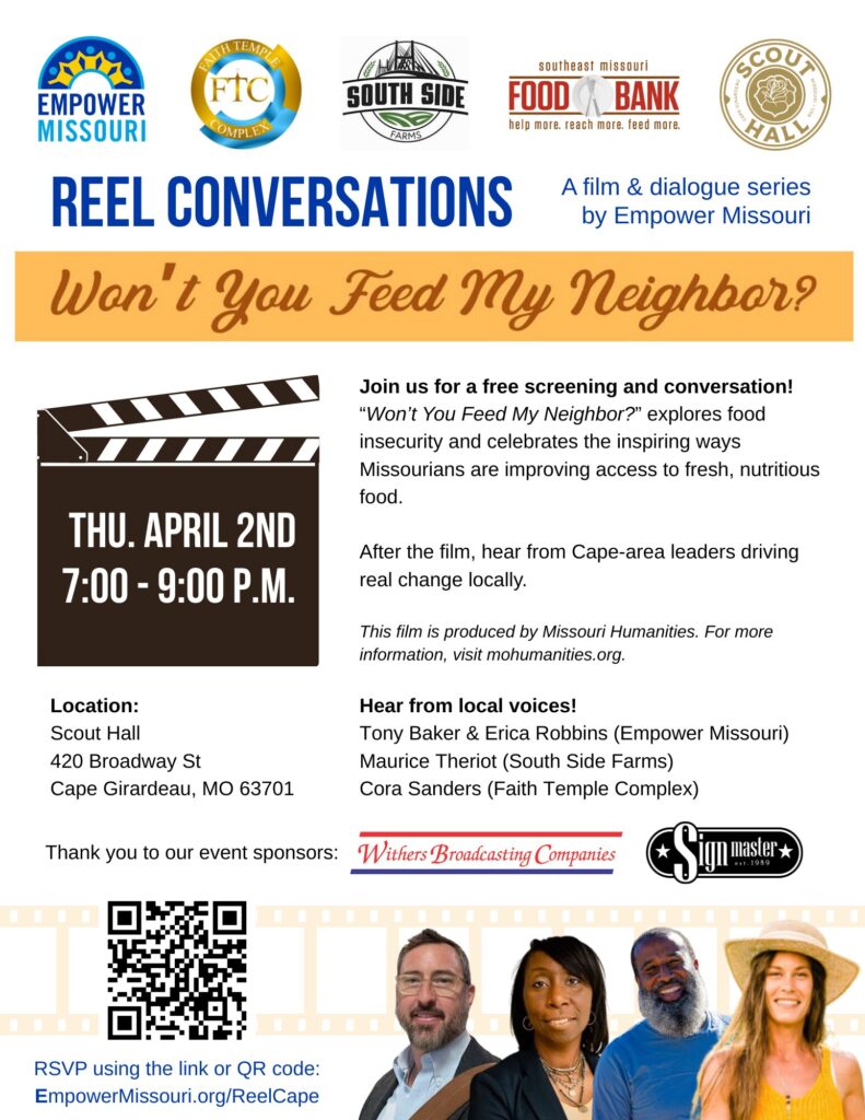 Cape - Won't You Feed My Neighbor Flyer