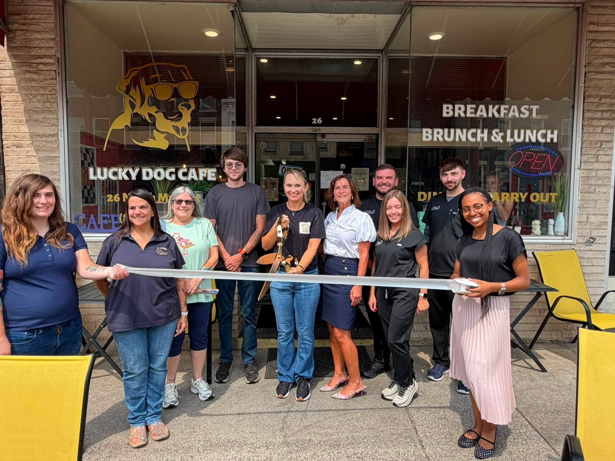 Lucky Dog Cafe Ribbon Cutting Lucky Dog Cafe Ribbon Cutting