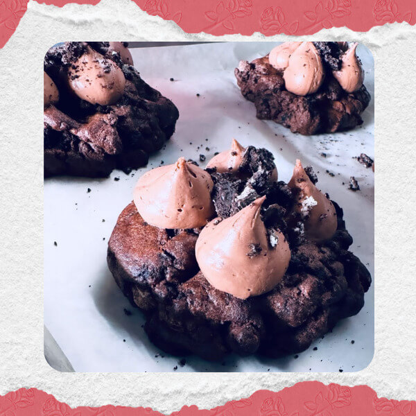 Chocolate Oreo Mocha Valentine's Day Cookie