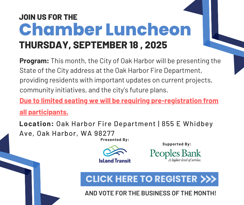 September Luncheon _ September 18, 2025 at Oak Harbor Fire Station