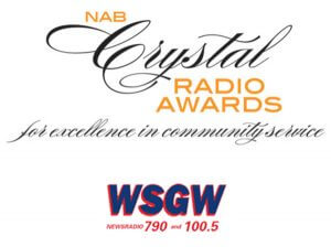 crystal award with wsgw