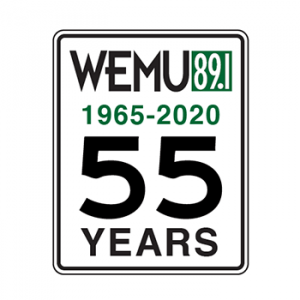 wemu 55 years graphic